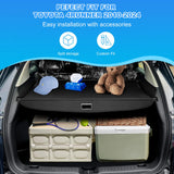AUXKO Retractable Cargo Cover for Toyota 4Runner 2024-2010, Trunk Cargo Cover Luggage Security Shade Cover for 2024 2023 2022 4Runner Shielding Shade Anti-Peeping Luggage Privacy Screen, Carbon Fiber