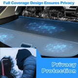 AUXKO Retractable Cargo Cover for Nissan Rogue 2025-2021, Trunk Cover Luggage Security Cover for 2024 2025 Rogue Shielding Shade Anti-Peeping Luggage Privacy Screen, Carbon Fiber(Not for Rock Creek)