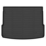 Auxko All Weather Cargo Mat Fit for Audi Q5 SQ5 2025 2024-2018 TPE Rubber Liners Set All Season Guard Odorless Anti-Slip Cargo Liner Black