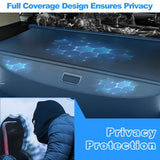 AUXKO Retractable Cargo Cover for Kia Sorento 2025-2021, Trunk Cargo Cover Luggage Security Shade Cover for 2025 2024 2023 Kia Sorento Shielding Shade Anti-Peeping Luggage Privacy Screen, Carbon Fiber