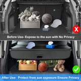 AUXKO Retractable Cargo Cover for Subaru Outback 2025-2020 No Gap, Trunk Cover Luggage Security Shade Cover for 2025 Subaru Outback Shielding Shade Anti-Peeping Luggage Privacy Screen, Carbon Fiber