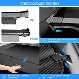 AUXKO Retractable Cargo Cover for XC90 2025-2016, Trunk Cargo Cover Luggage Security Shade Cover for 2025 2024-2016 XC90 Shielding Shade Anti-Peeping Luggage Privacy Screen, Carbon Fiber