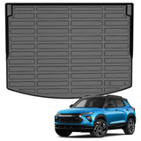 Auxko All Weather Cargo Mat Fit for Chevrolet Chevy Trailblazer 2026 2025 2024 2023 2022 2021 TPE Liner Trunk Mat Trailblazer Accessories All Season Odorless Anti-Slip Black