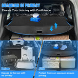 AUXKO Retractable Cargo Cover for Kia Telluride 2025-2020, Trunk Cargo Cover Luggage Security Shade Cover for 2025 2024 Kia Telluride Shielding Shade Anti-Peeping Luggage Privacy Screen, Carbon Fiber