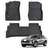 Auxko All Weather Floor Mats Fit for 2026 2025 2024 Chevy Chevrolet Trax & Buick Envista TPE Rubber Liners Accessories Set All Season Guard Odorless Anti-Slip Floor Mats