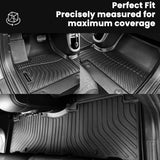 All Weather Floor Mat Fit for Nissan Altima 2019-2025 TPE Liners Altima Accessories All Season Guard Odorless Anti-Slip Liner Black