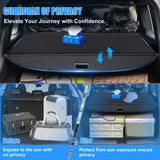 AUXKO Retractable Cargo Cover for BMW X3 2024-2018, Trunk Cargo Cover Luggage Security Shade Cover for 2024 2023 2022 2021 BMW X3 Shielding Shade Anti-Peeping Luggage Privacy Screen, Carbon Fiber
