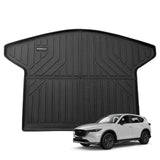 Auxko All Weather Cargo Mat Fit for Mazda CX-5 2025 2024 2023 TPE Rubber Trunk Liner CX5 Accessory All Season Guard Odorless Anti-Slip Black