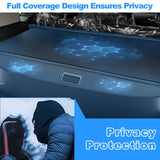 AUXKO Retractable Cargo Cover for BMW X5 2025-2019, Trunk Cargo Cover Luggage Security Shade Cover for 2025 2024 BMW X5 Accessories Shielding Shade Anti-Peeping Luggage Privacy Screen, Carbon Fiber