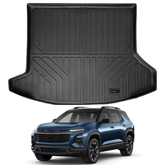 Auxko All Weather Cargo Mat Fit for Chevrolet/Chevy Equinox 2025 2026 Not Ev TPE Equinox Mat Accessories All Season Odorless Anti-Slip Black