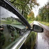 AUXKO Rain Guards for Hyundai Santa FE 2024 2025, Window Vent Visor Accessory - 3M Tape Rain Guard Window Visors for Santa FE Car Windows, Tape-On Side Window Wind Deflectors & Visors Smoke