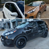 AUXKO Window Rain Guard for Kia Sportage 2023 2024 2025 2026 LX EX SX Prestige X-Pro X-Line Tape-On Shatterproof Sun Smoke Guard Vent Visor Side Wind Deflectors Accessories for Kia Sportage 2023-2026