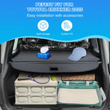 AUXKO Retractable Cargo Cover for Toyota 4Runner 2025, Trunk Cargo Cover Luggage Security Shade Cover for 2025 Toyota 4Runner Shielding Shade Anti-Peeping Luggage Privacy Screen, Carbon Fiber