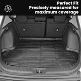 Auxko All Weather Cargo Liner Fit for Honda HRV Include Hybrid 2023 2024 2025 2026 TPE Rubber Trunk Mat HR-V Accessories All Season Guard Odorless Anti-Slip Cargo Mat Black