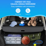 AUXKO Retractable Cargo Cover for Lincoln Aviator 2024-2020, Trunk Cargo Cover Luggage Security Shade Cover for 2024 Lincoln Aviator Shielding Shade Anti-Peeping Luggage Privacy Screen, Carbon Fiber