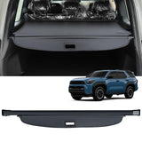 AUXKO Retractable Cargo Cover for Toyota 4Runner 2025, Trunk Cargo Cover Luggage Security Shade Cover for 2025 Toyota 4Runner Shielding Shade Anti-Peeping Luggage Privacy Screen, Carbon Fiber
