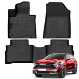 Auxko All Weather Floor Mats Fit for Kia Sportage Gasoline 2023 2024 2025 2026 TPE Rubber Liners Accessories All Season Guard Odorless Floor Mats