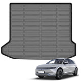 Auxko All Weather Cargo Liner Fit for Hyundai IONIQ 5 2022 2023 2024 TPE Rubber Trunk Mat IONIQ 5 Accessories All Season Guard Odorless Anti-Slip Cargo Mat Black