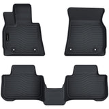 Auxko All Weather Floor Mats Fits for BMW X3 30/M50 TPE Liners Accessories for BMW X3 2025 All Season Guard Odorless Anti-Slip Floor Mats Black