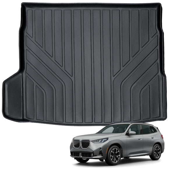 Auxko All Weather Cargo Liner Fit for BMW X3 2025 TPE Car Mat Accessories for BMW X3 2025 All Season Guard Odorless Anti-Slip Cargo Mat Black