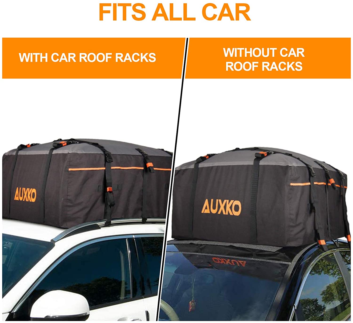 15 Cubic Expands to 20 Cubic Car Roof Bag AUXKO Auxko