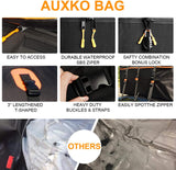 AUXKO Expandable Cargo Roof Bag, 15 Cubic Expands to 20 Cubic ft Waterproof Car Rooftop Carrier Soft-Shell Travel Storage Top Carrier Luggage Bag